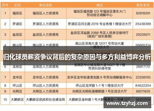 归化球员薪资争议背后的复杂原因与多方利益博弈分析